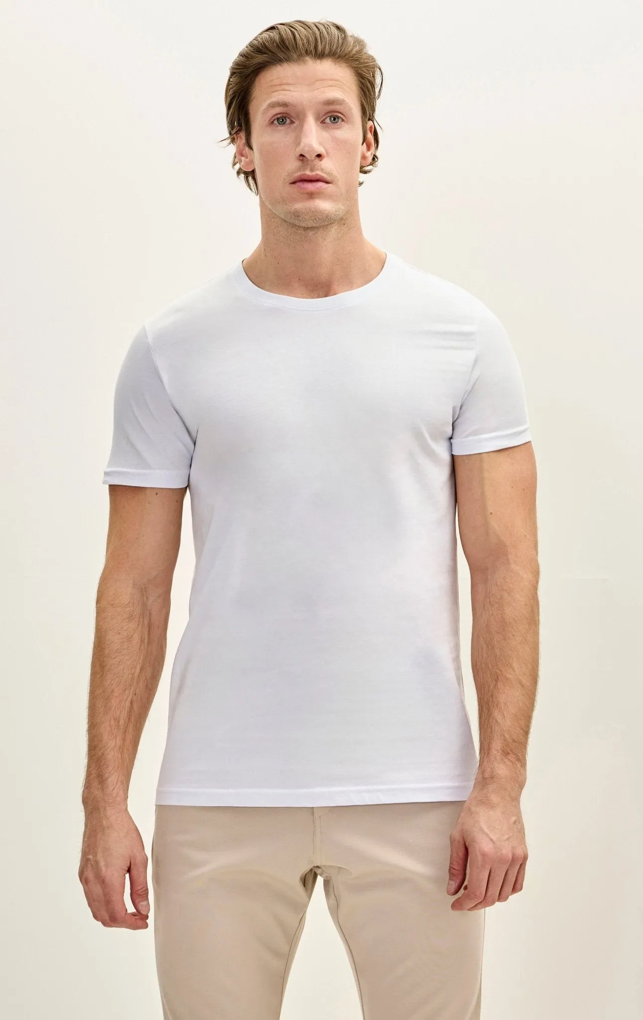 3-pack Cotton Crew-Neck T-Shirt - White