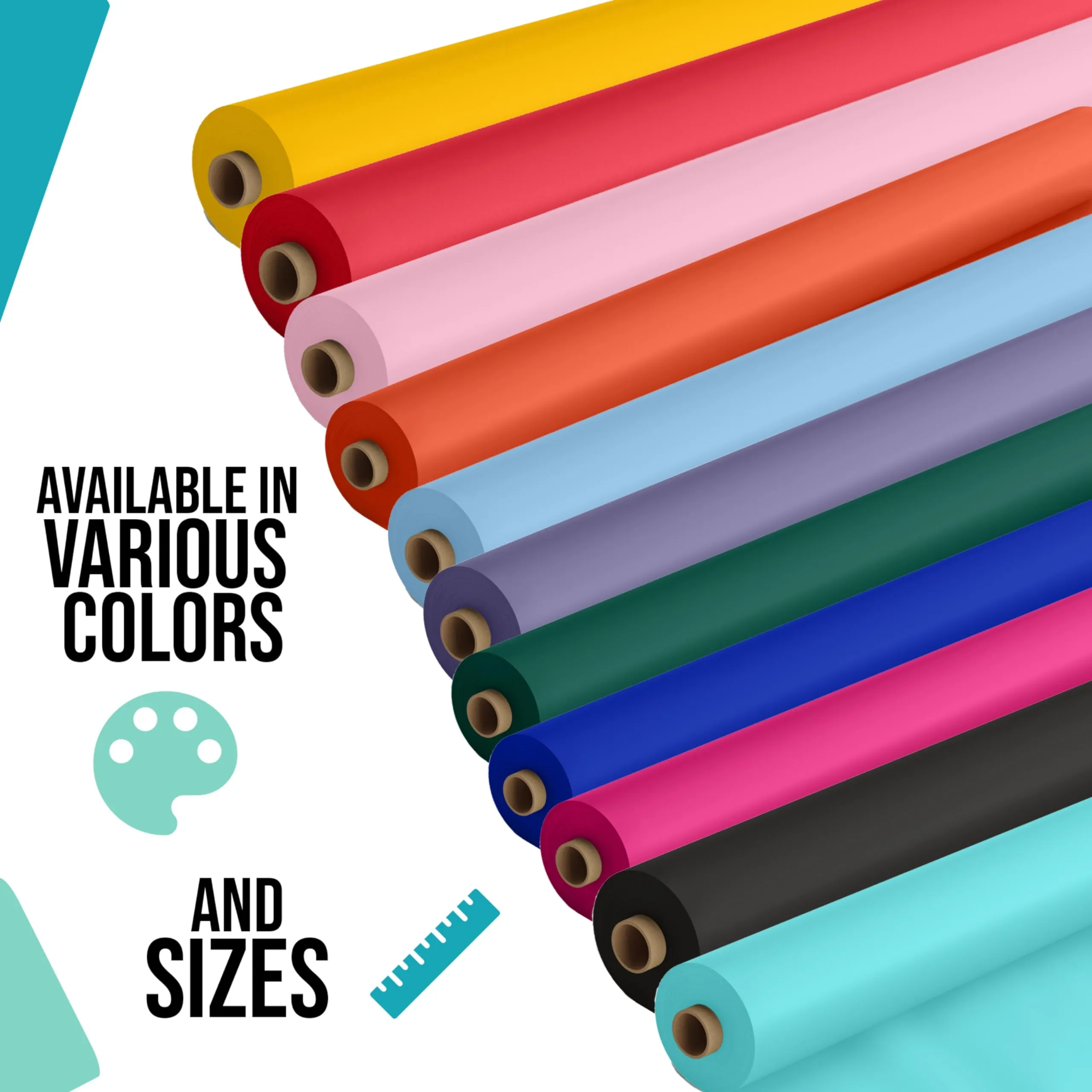 40 In. x 300 Ft. Black/White Checkered Table Roll