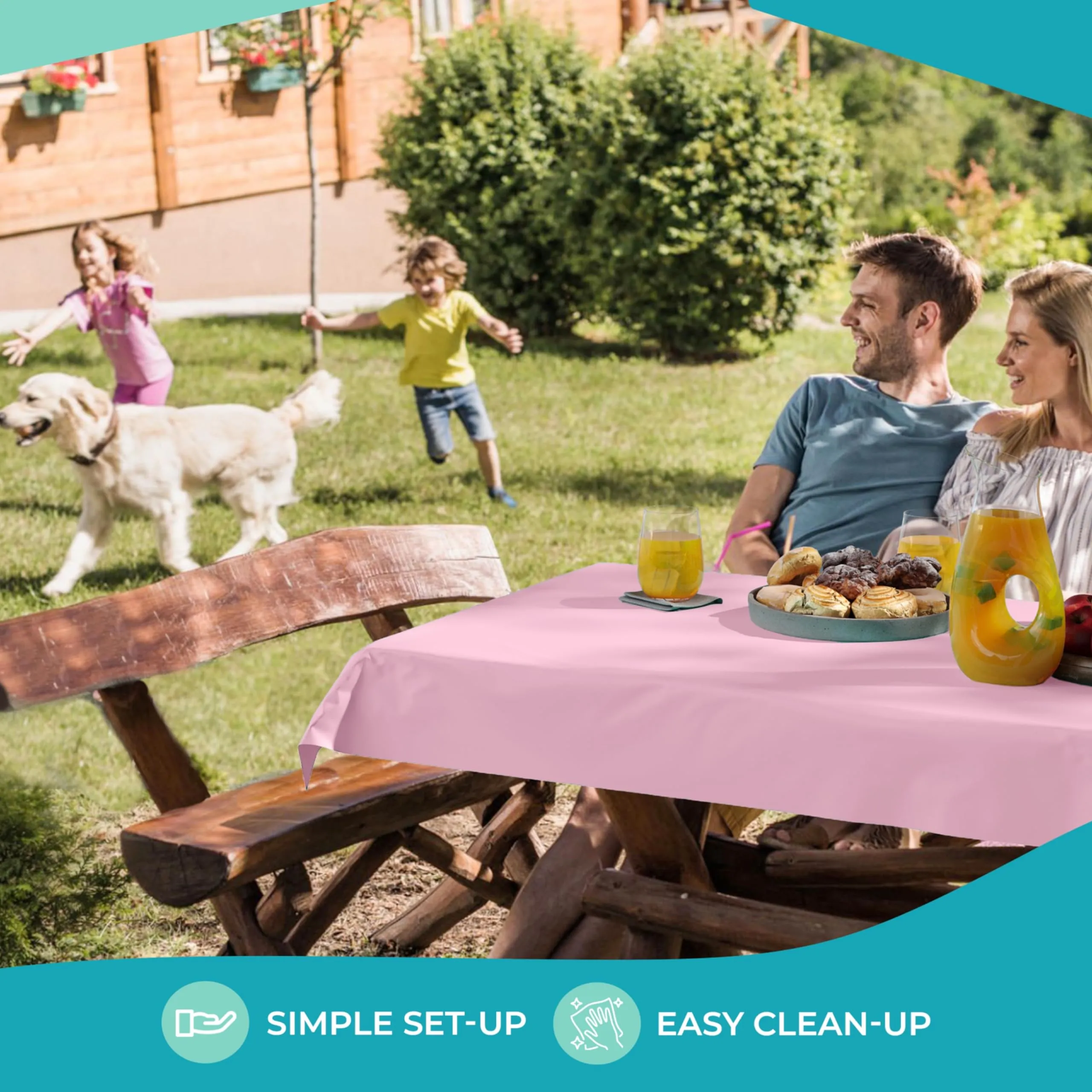 40 In. x 300 Ft. Premium Pink Table Roll