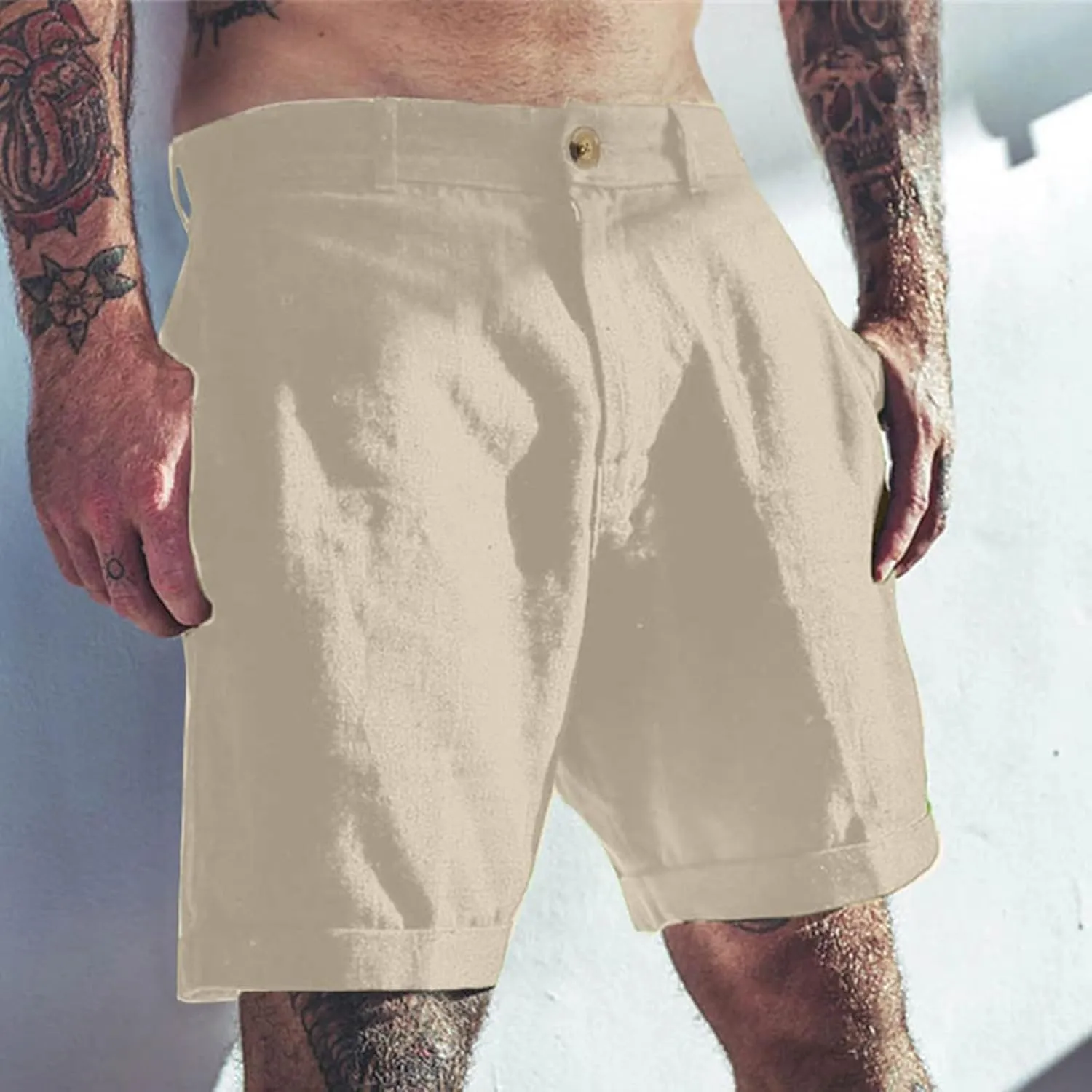 Alalaso Men's Swim Trunks Short Quick Dry Beach Shorts Swimming Trunks with Zipper Pockets