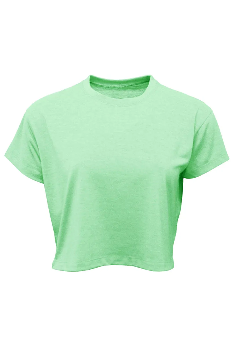 Athletic Varsity Nashville Women's Soft-Tek Blend Crop T-Shirt
