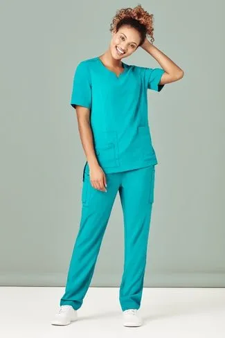 Biz Care Womens Avery Slim Leg Scrub Pant