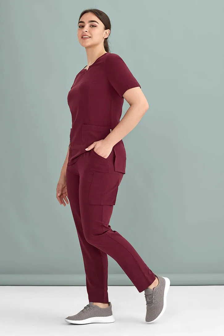 Biz Care Womens Avery Slim Leg Scrub Pant