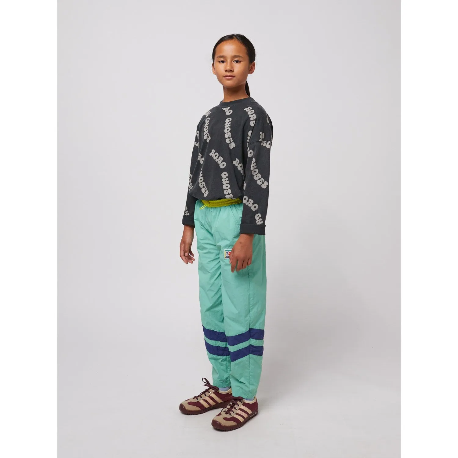 Bobo Choses Multicolor Smiling Color Block Tracksuit Pants