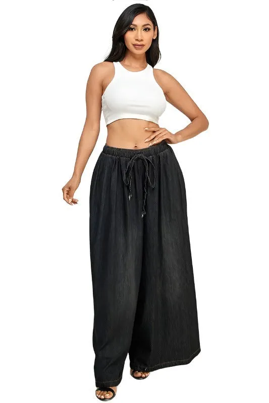 Cali Black Wide Leg