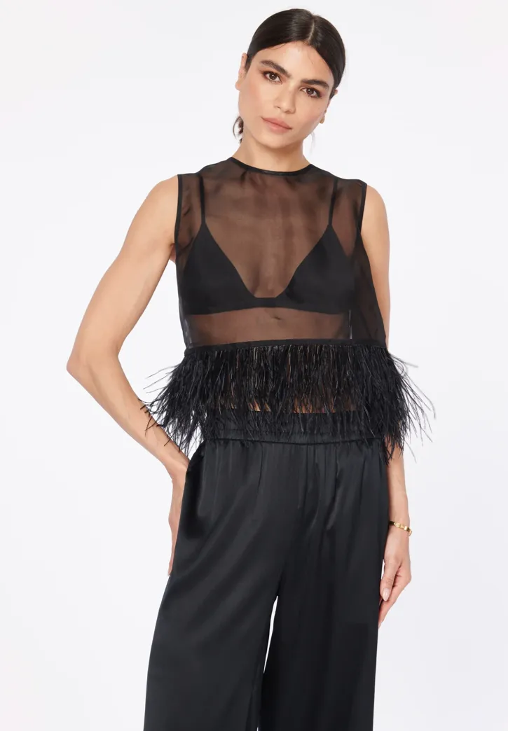 Cami NYC  Katja Top Black