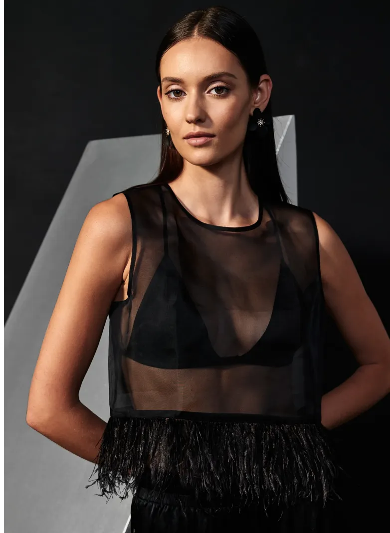 Cami NYC  Katja Top Black