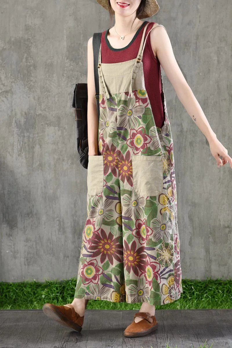 Campagna Wide Leg Floral Overall