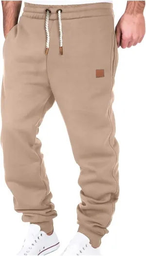 Cargo Pants for Men Plus Size Casual Lace-up Athletic Pants Padded Cargo Joggers Hiking Pants Sweatpant Outdoor