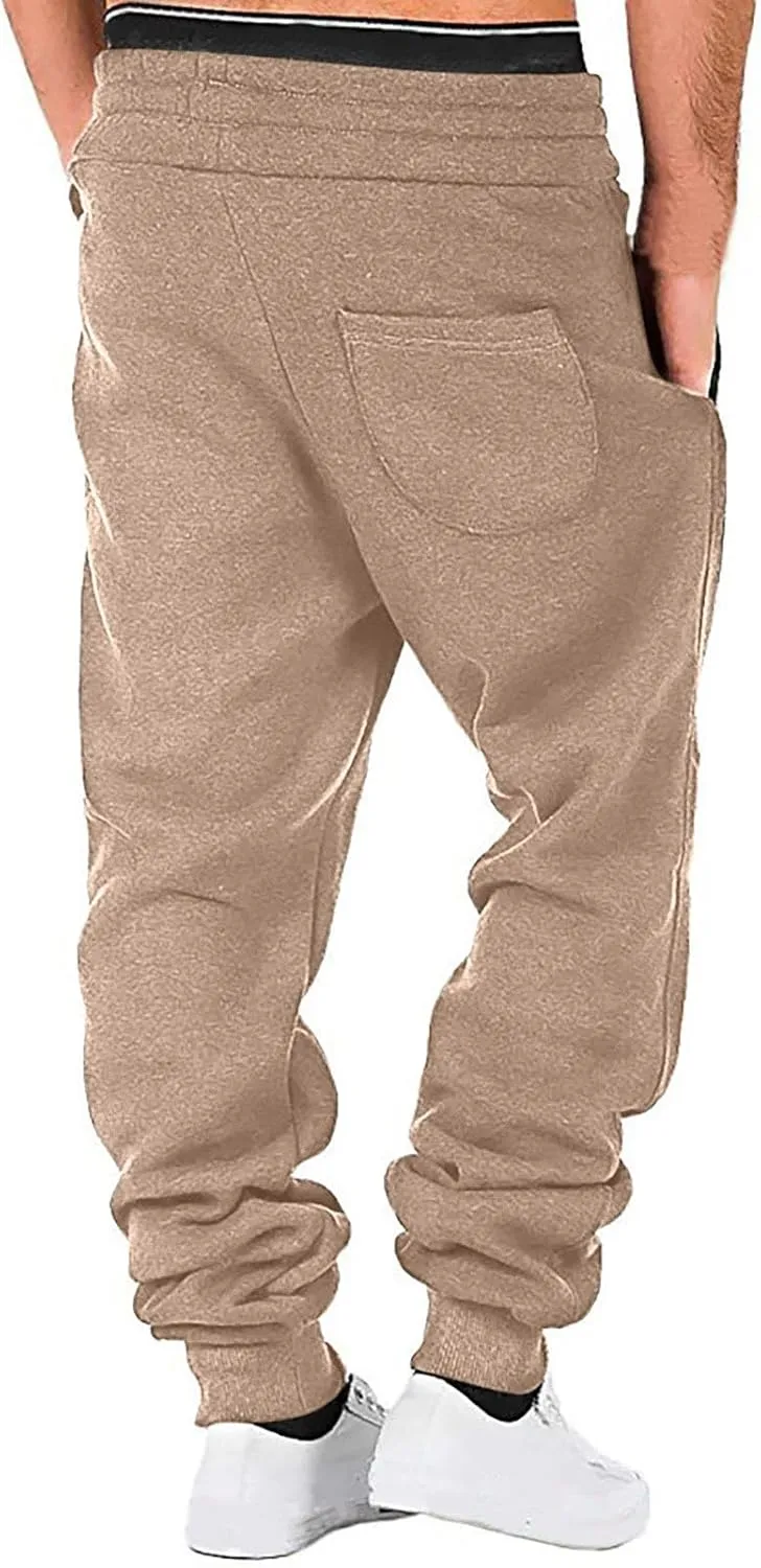 Cargo Pants for Men Plus Size Casual Lace-up Athletic Pants Padded Cargo Joggers Hiking Pants Sweatpant Outdoor