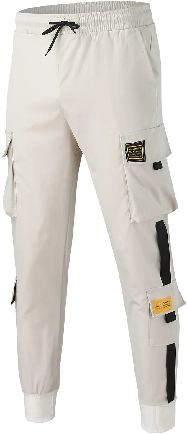 Cargo Sweatpants for Men Mens Lounge Pants Men Casual Pants Hip Hop Harem Pants Streetwear Tactical Track Pants Cargo