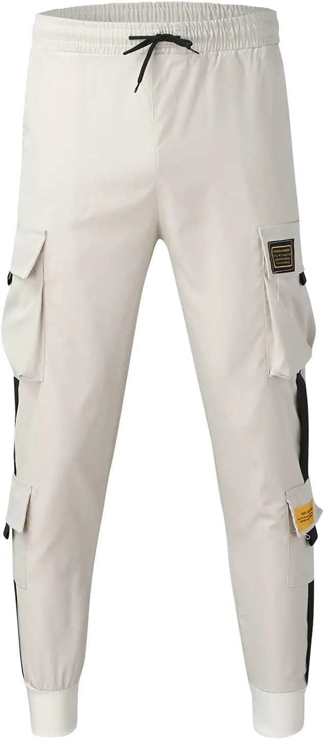 Cargo Sweatpants for Men Mens Lounge Pants Men Casual Pants Hip Hop Harem Pants Streetwear Tactical Track Pants Cargo