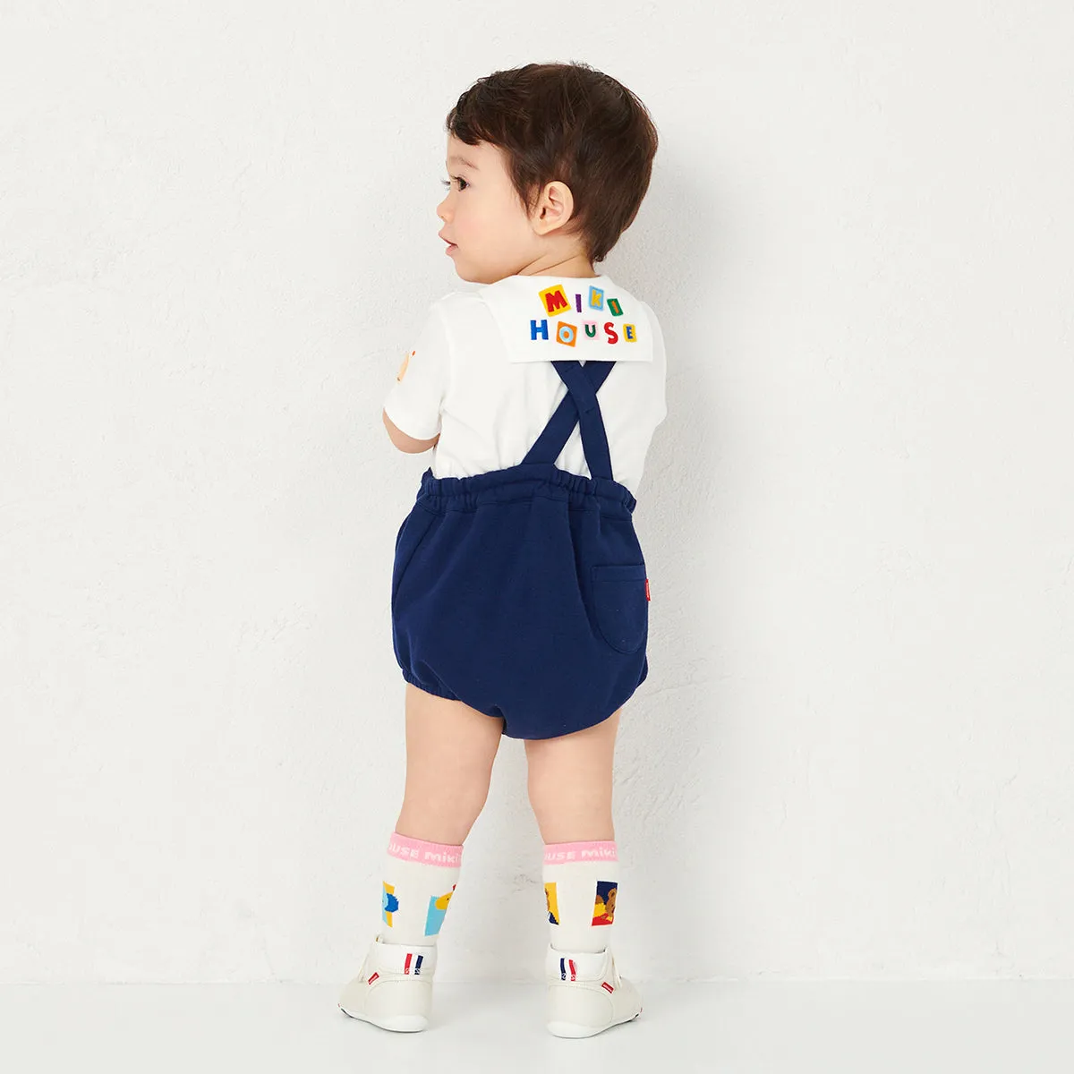 Classic MIKI HOUSE Bear Sailor Collar Blouse