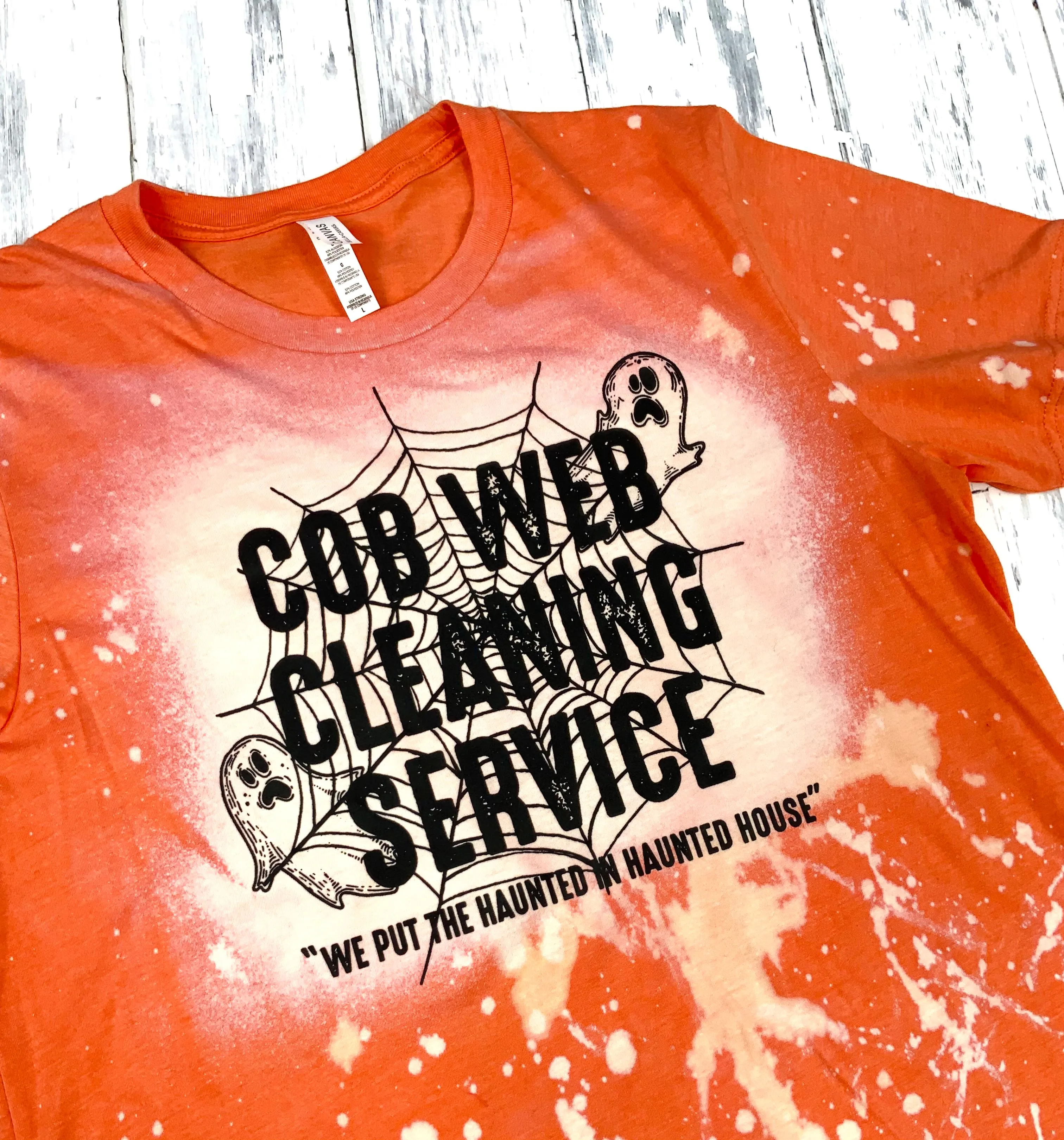 Cob Web Cleaning Service Graphic Tee