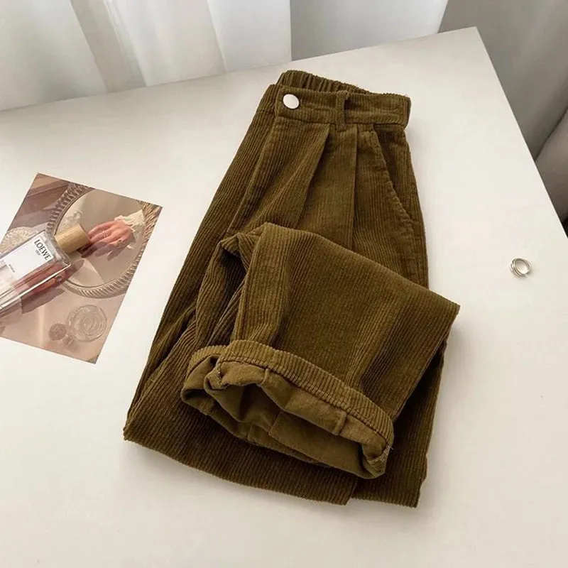 Corduroy Pants Set