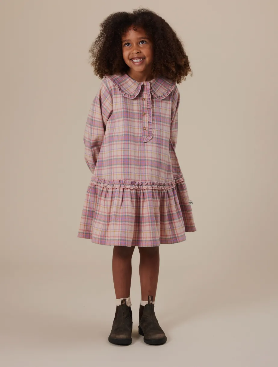 Diana Collared Check Dress
