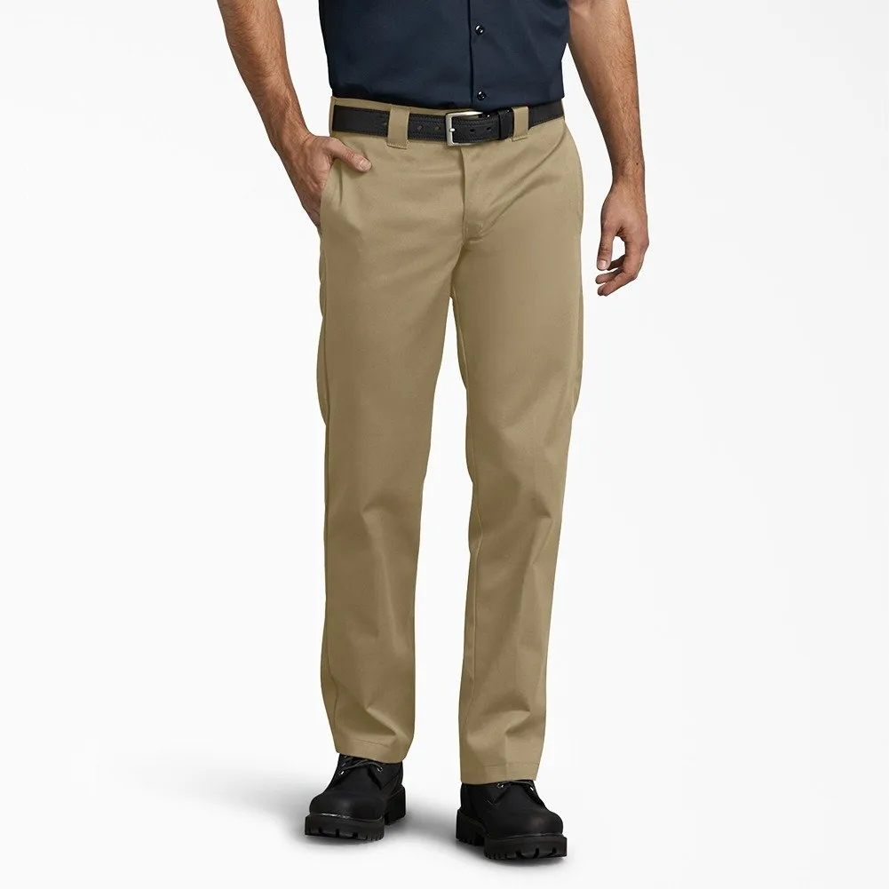 Dickies Men's Pants Straight Leg Slim Fit Durable Wrinkle Resistant Work Pants
