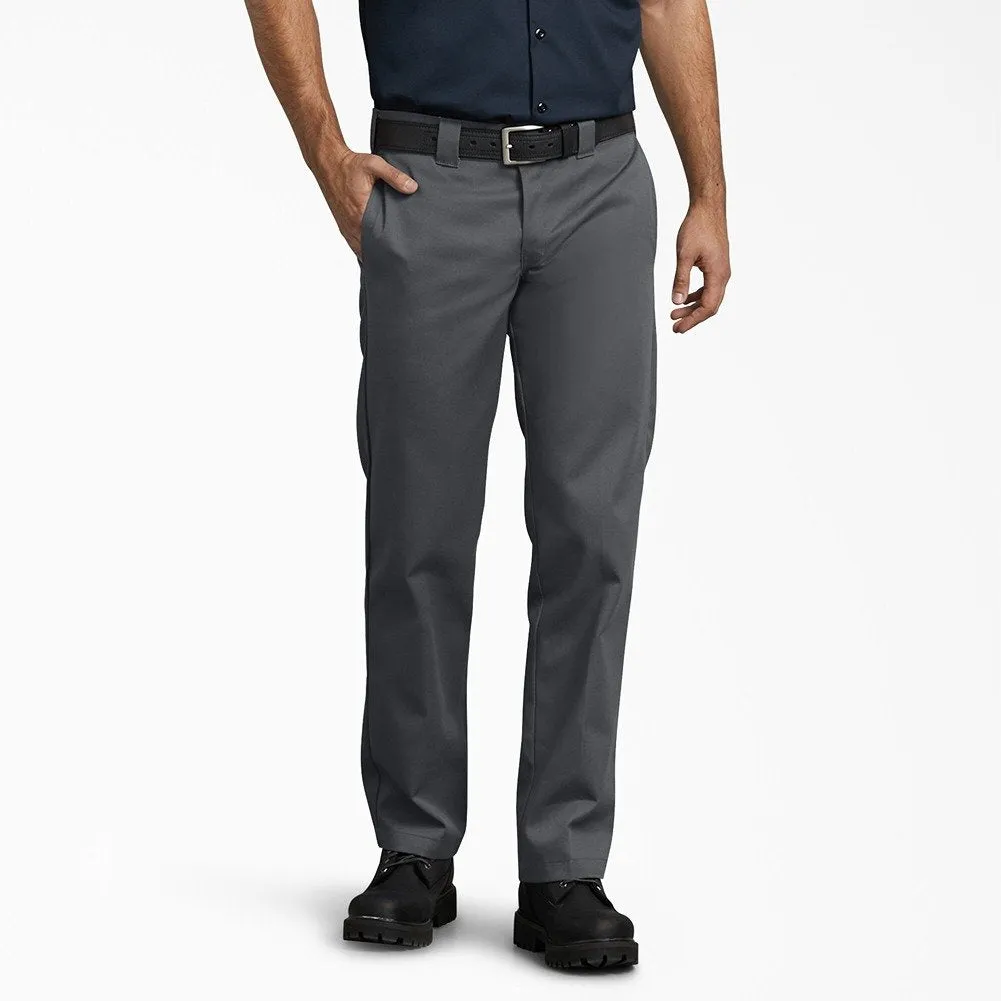 Dickies Men's Pants Straight Leg Slim Fit Durable Wrinkle Resistant Work Pants