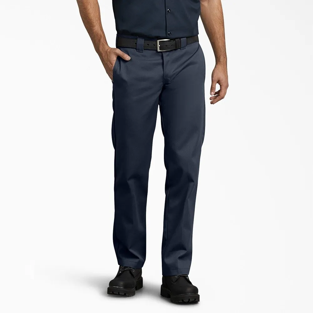 Dickies Men's Pants Straight Leg Slim Fit Durable Wrinkle Resistant Work Pants