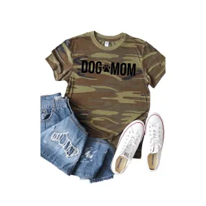 Dog Mom Graphic Camo Tee
