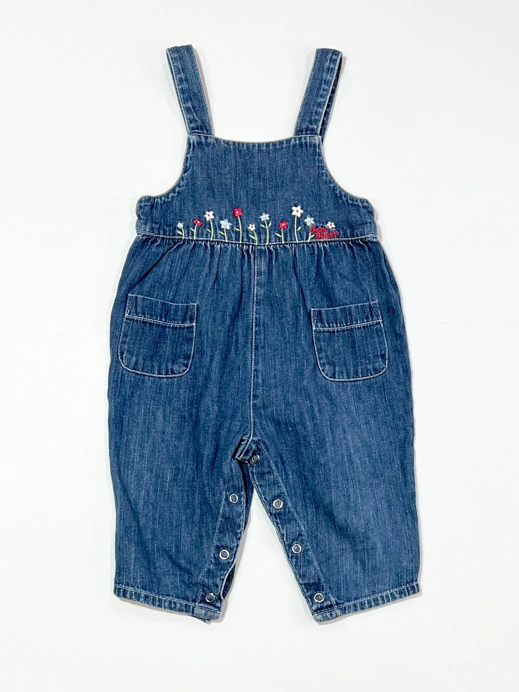 Embroidered denim overalls - Size 0