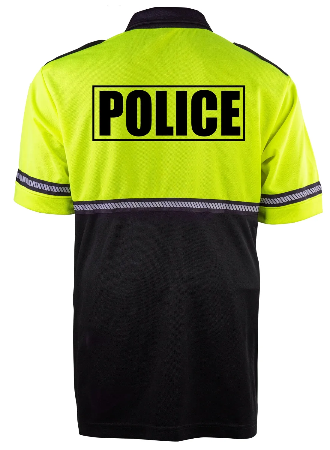 First Class Two Tone Police Bike Patrol Shirt with Zipper Pocket and Hash Stripes