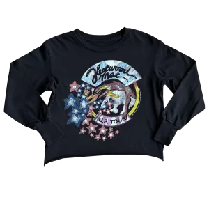 Fleetwood Mac Not Quite Crop Tee - Jet Black