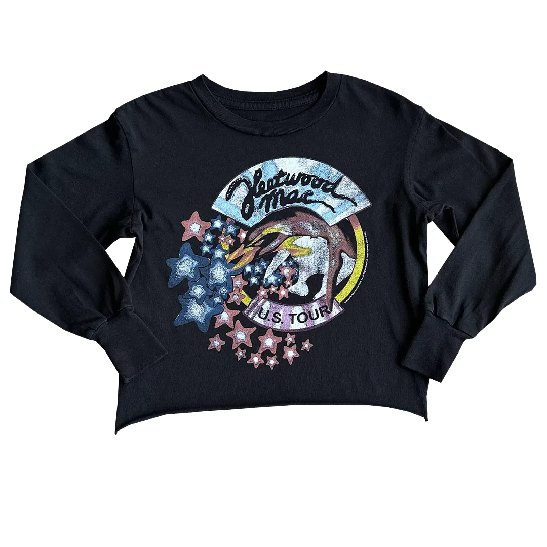 Fleetwood Mac Not Quite Crop Tee - Jet Black