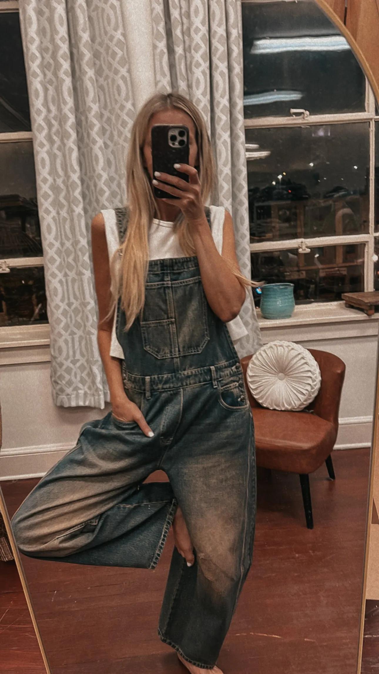 Good Luck Barrel Overalls