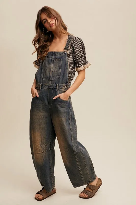 Good Luck Barrel Overalls
