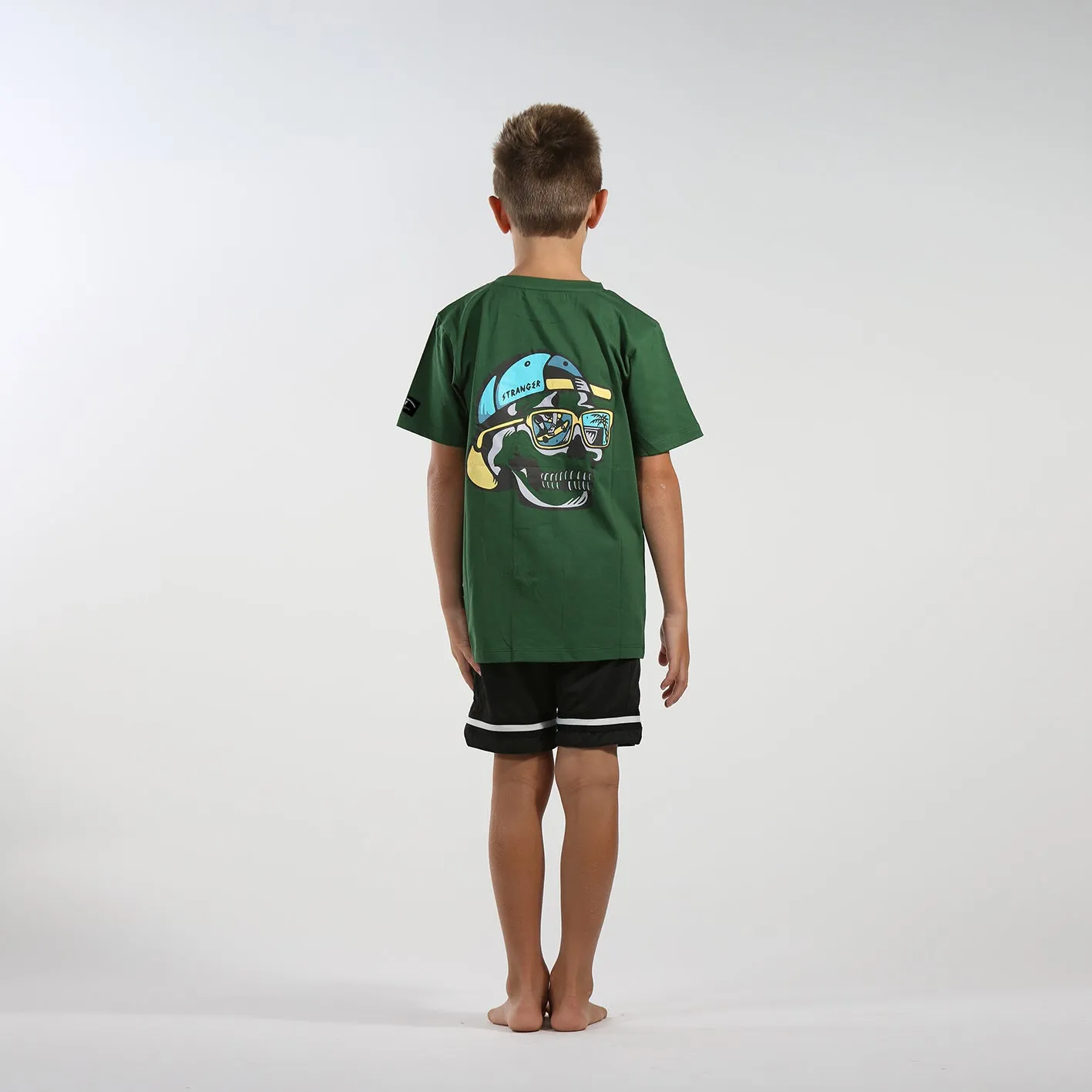 Hello Stranger Reflection SS Tee - Forest Green