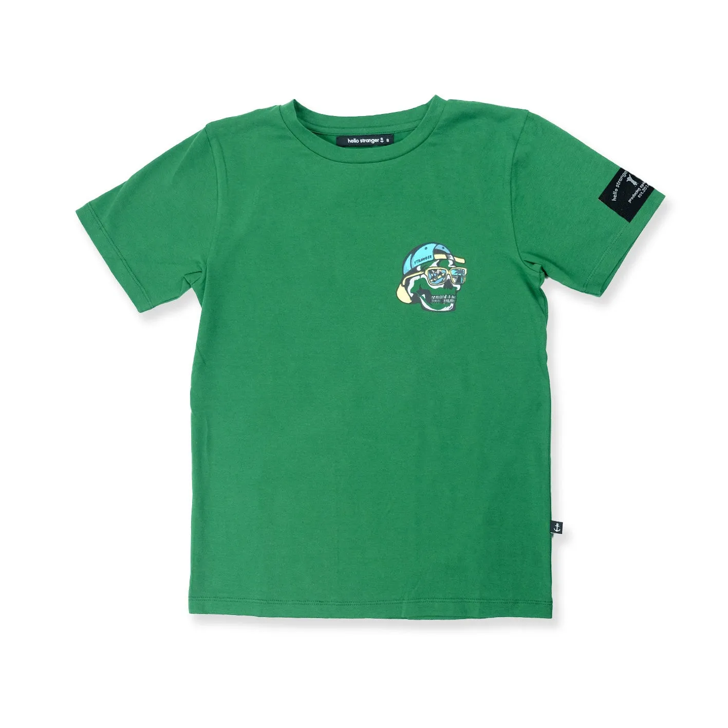 Hello Stranger Reflection SS Tee - Forest Green