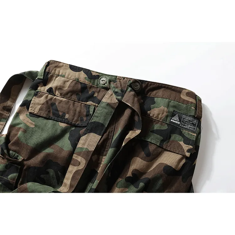 Japanese Retro Loose Camouflage Overalls