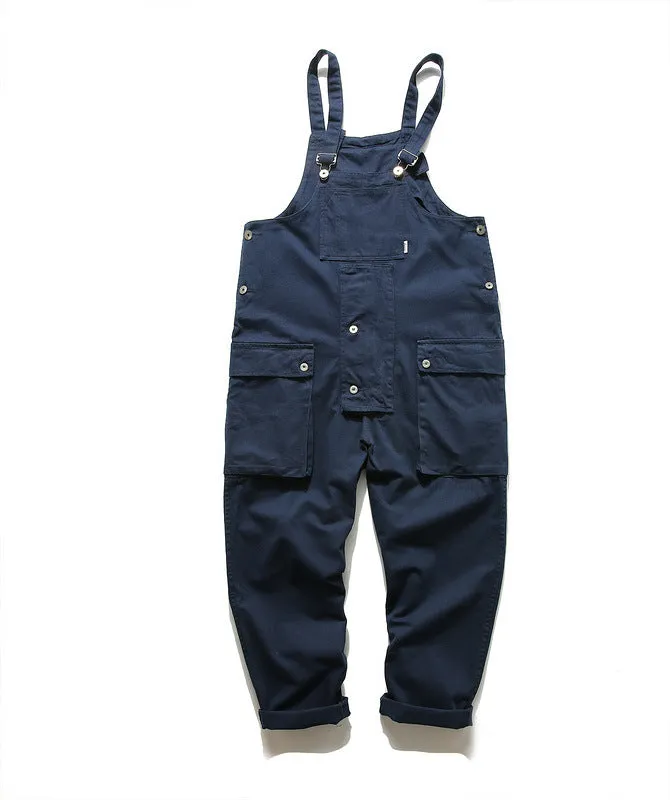 Japanese Washed-Denim Bib Overalls