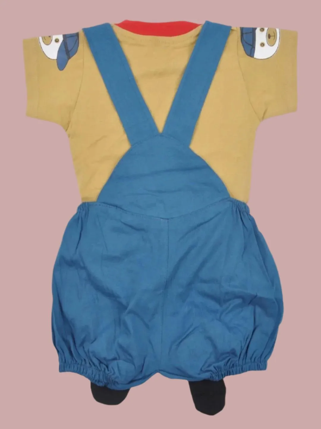 Jaybee Boy’s Giraffe Overalls with Polka Dot Hat