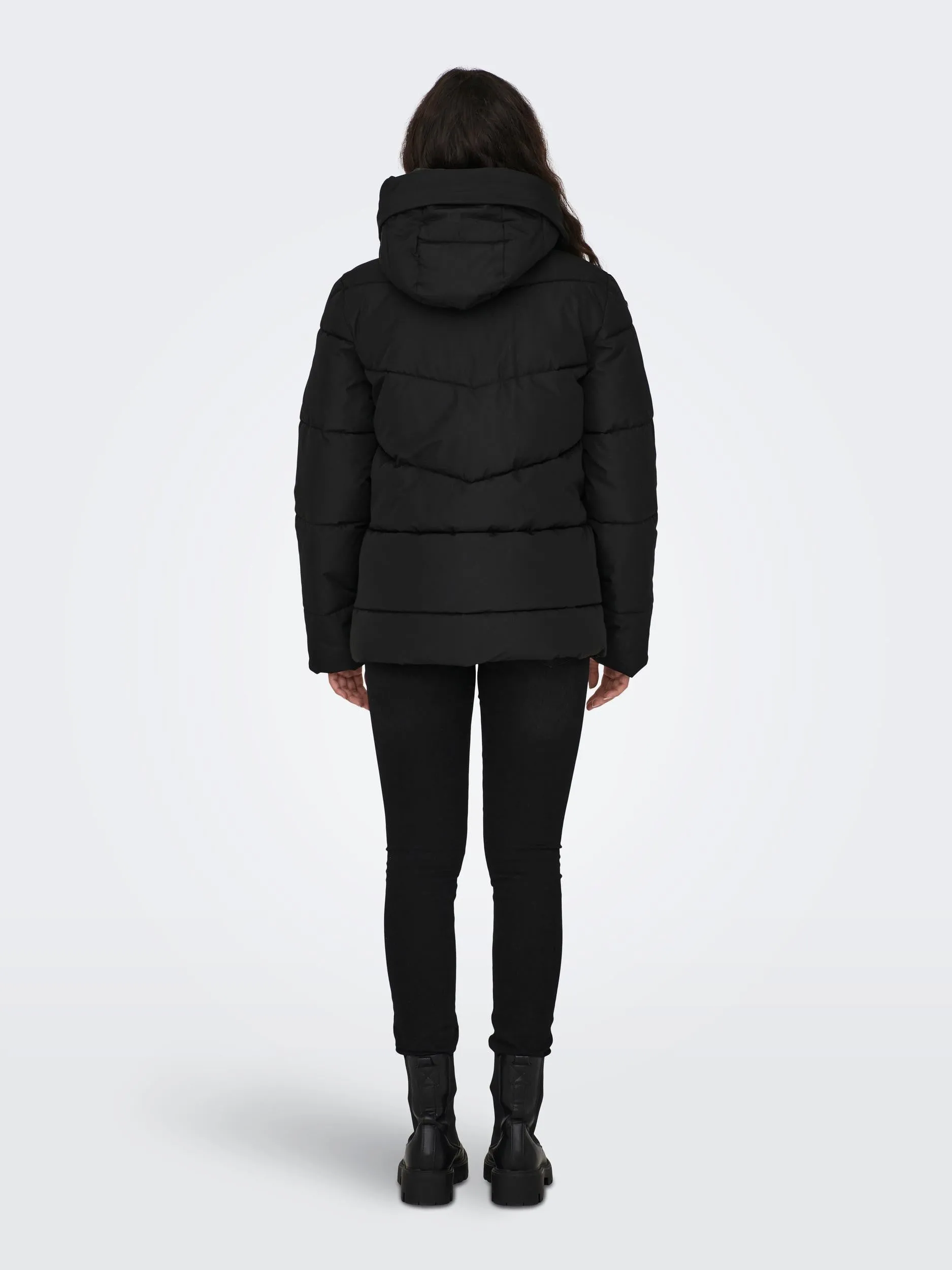 JDY Turbo Short Ladies Padded Jacket-BLACK