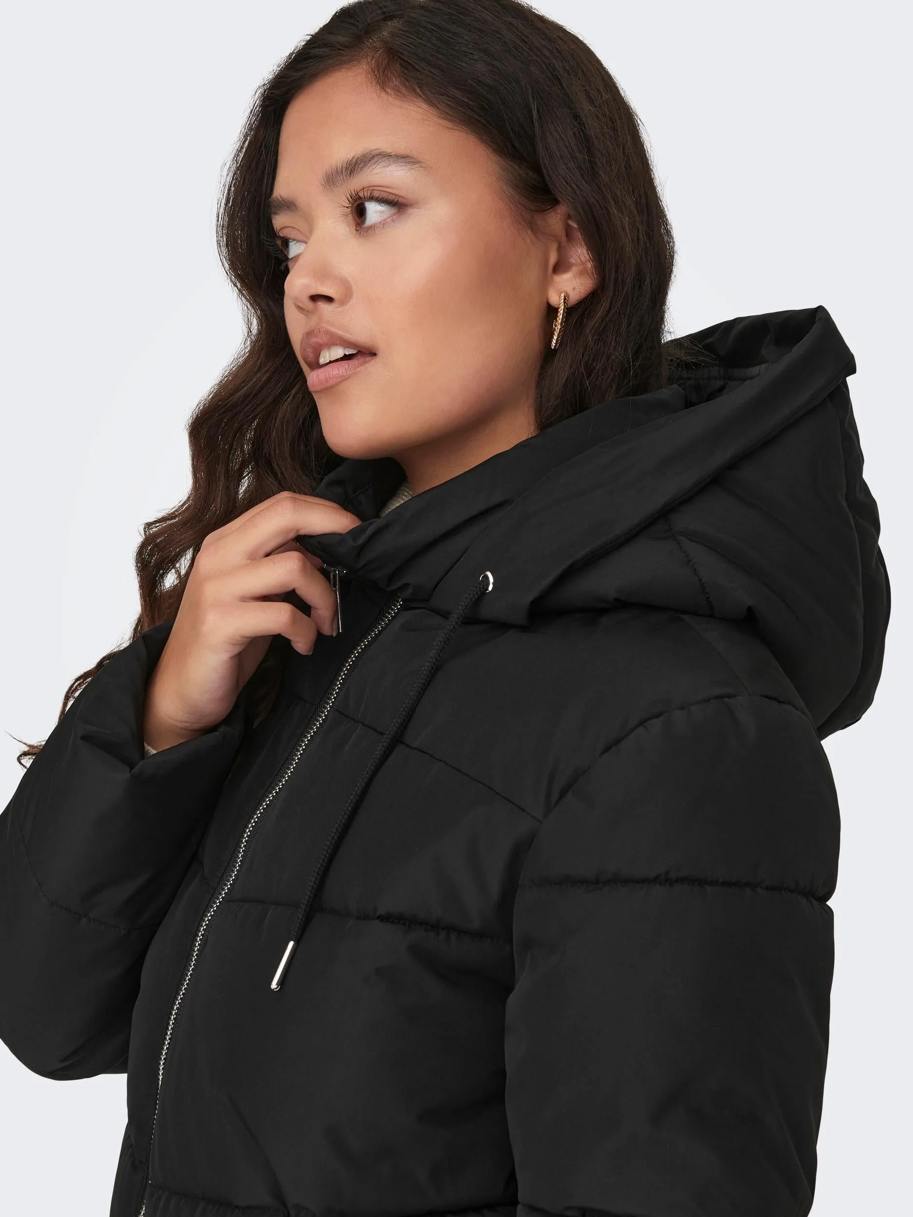 JDY Turbo Short Ladies Padded Jacket-BLACK