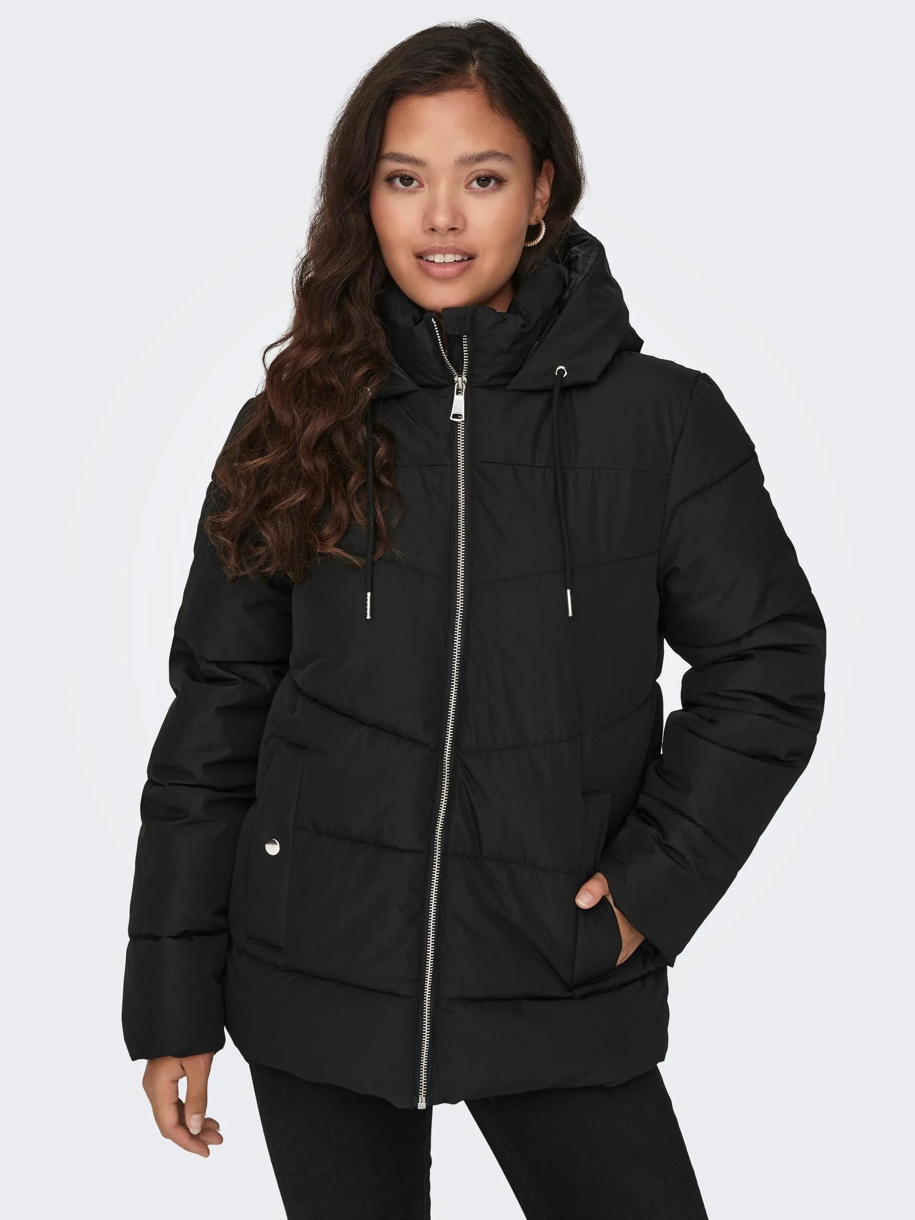 JDY Turbo Short Ladies Padded Jacket-BLACK
