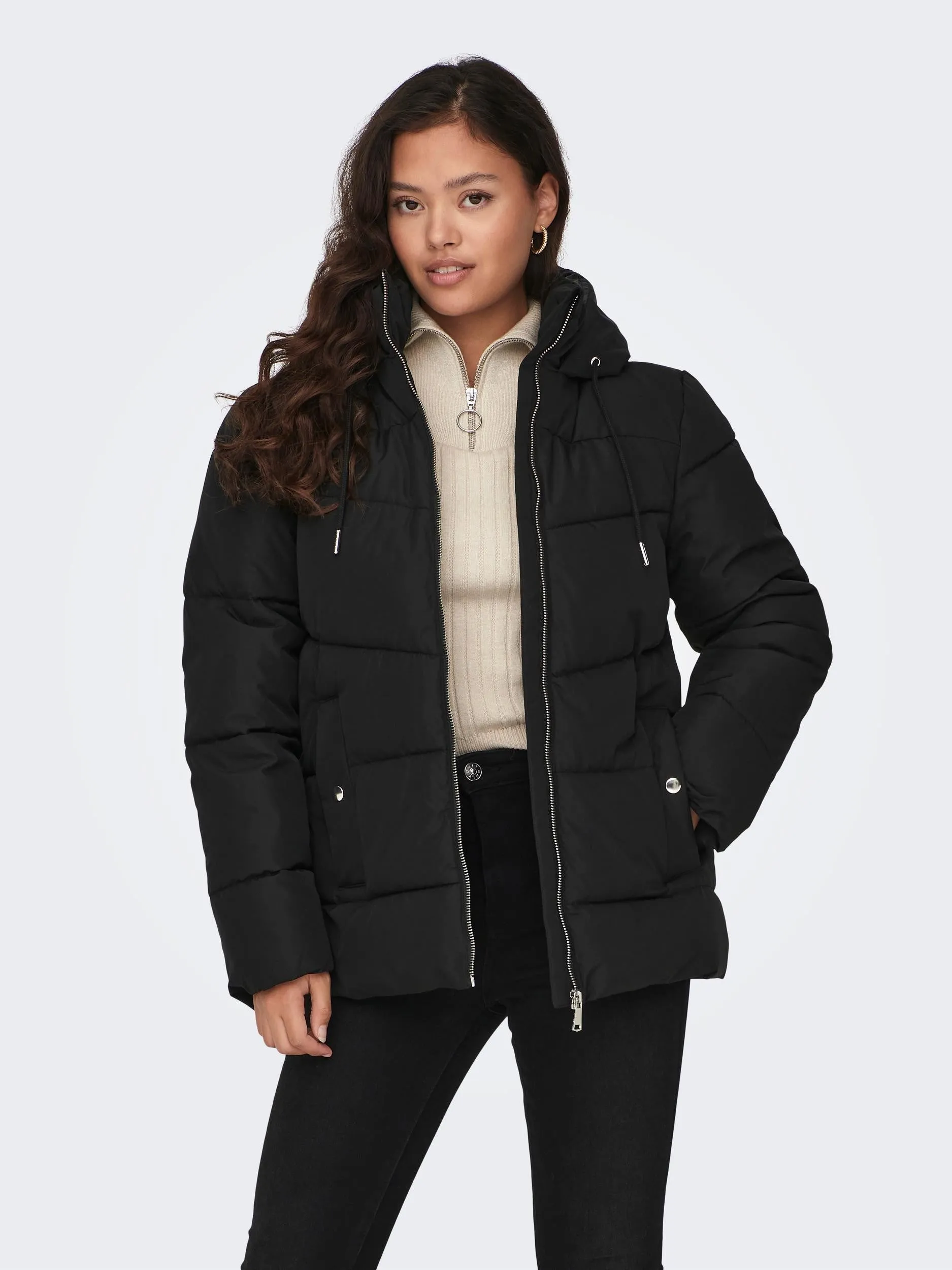 JDY Turbo Short Ladies Padded Jacket-BLACK