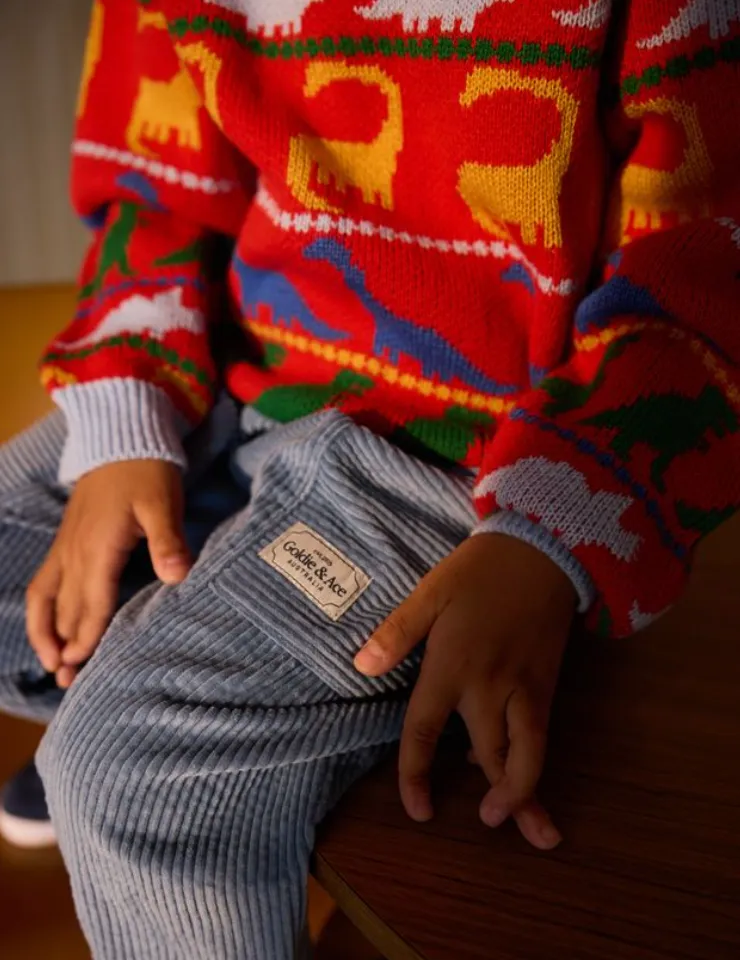 Kit Corduroy Pocket Pant - Duck Egg