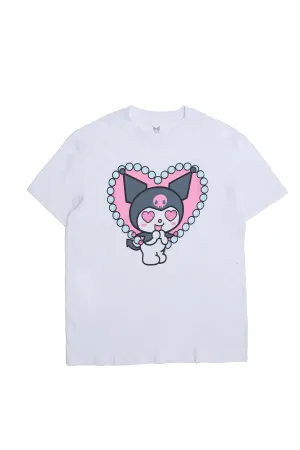 Kuromi Graphic Glitter Relaxed Tee
