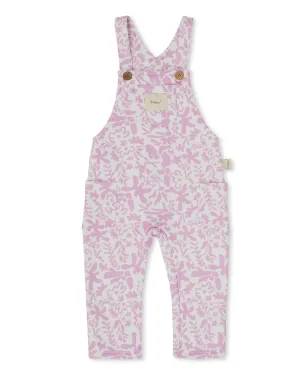 Lavender Fleece Overalls