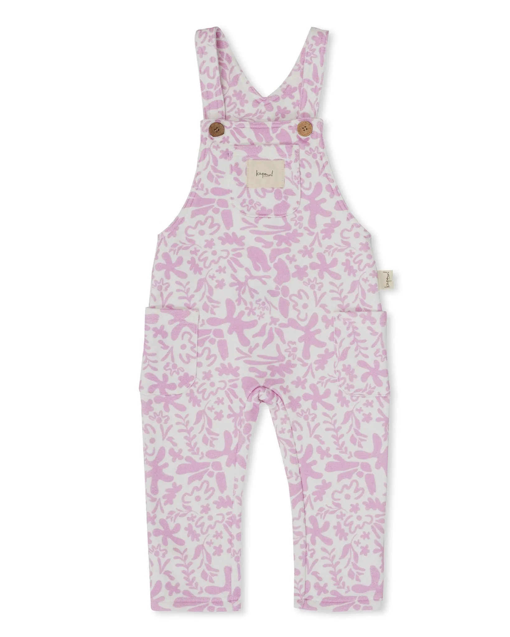 Lavender Fleece Overalls