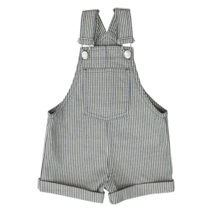 Little Parni Blue striped denim boys overalls(K507)