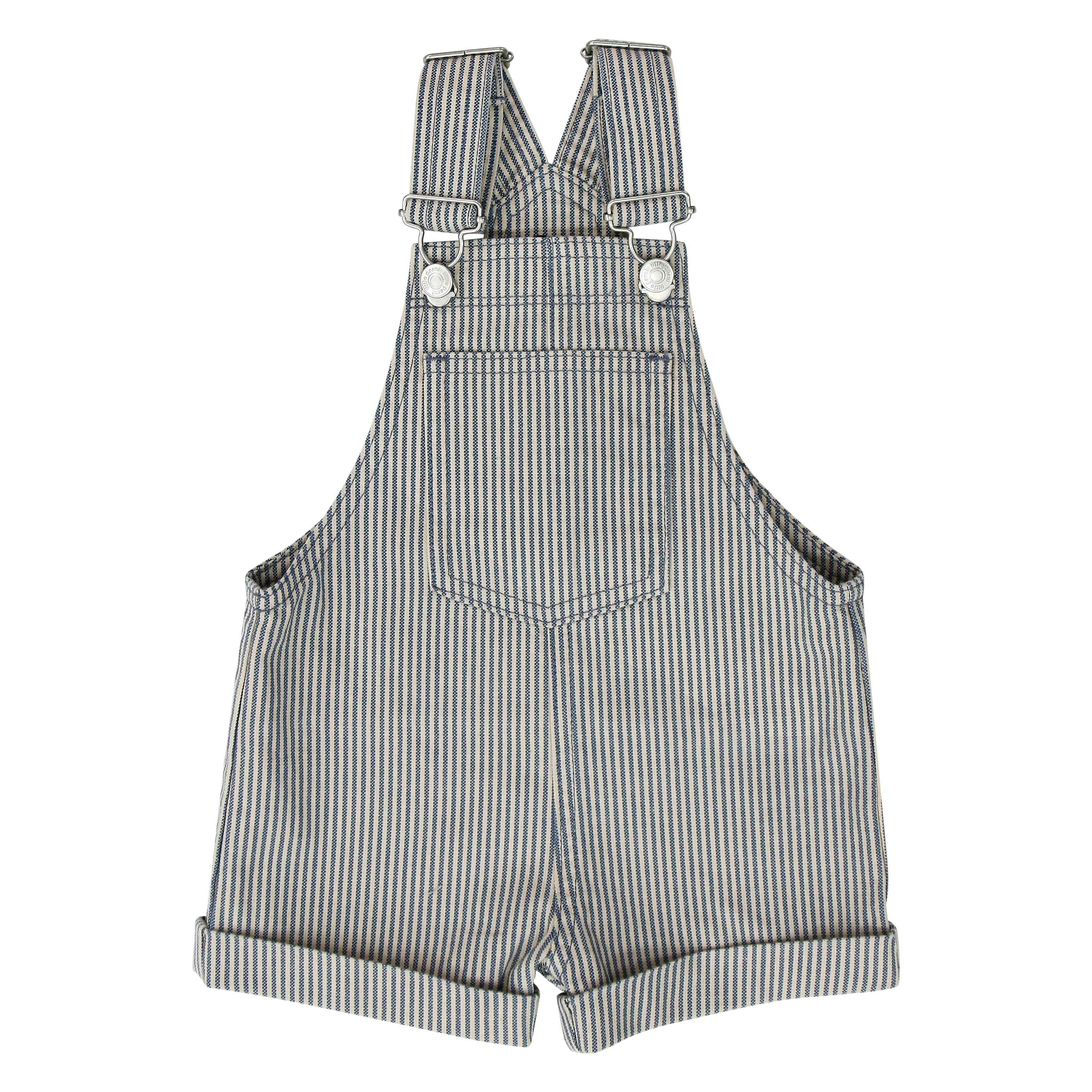 Little Parni Blue striped denim boys overalls(K507)