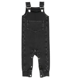 L'oved Baby - Faux Denim Overalls in Black (12-18mo)