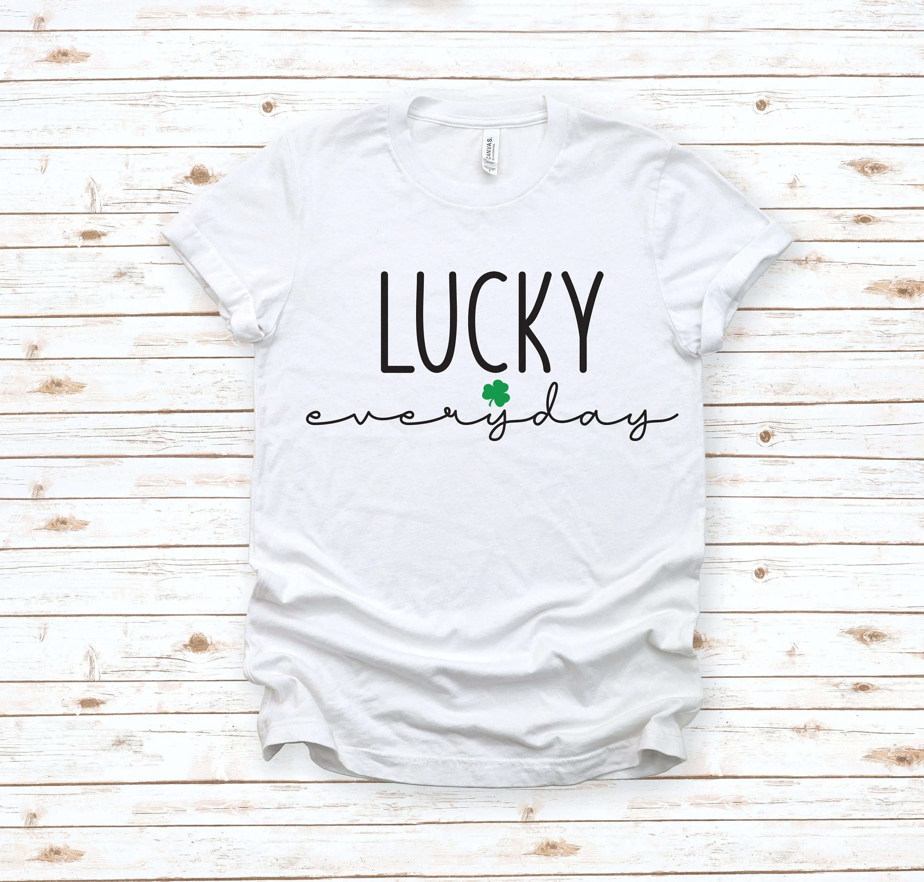 Lucky Everyday Adult Unisex T Shirt - St. Patrick's Day Shirt - Blessed