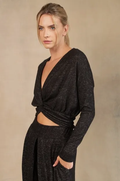 Maronie Charcoal Lounge Sweater Set