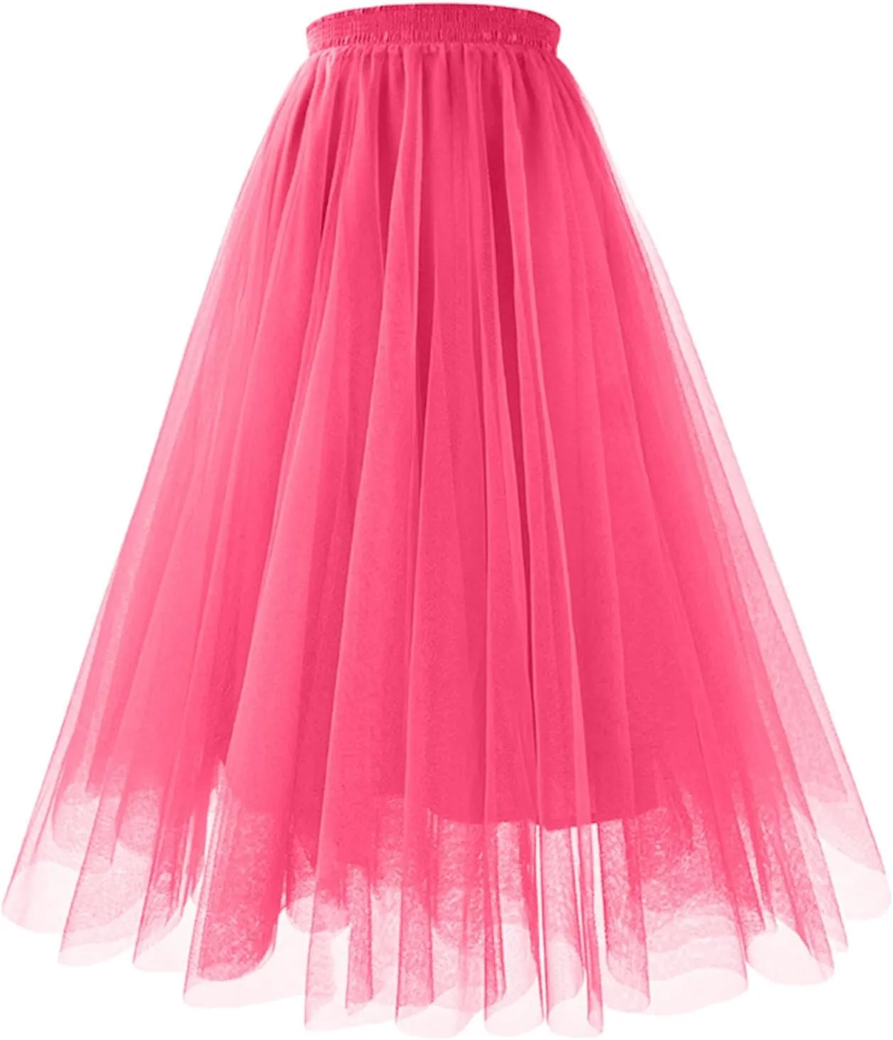 Maxi Skirt Women Tiered Layered Mesh Ballet Prom Party Tulle Tutu A Line Midi Skirt
