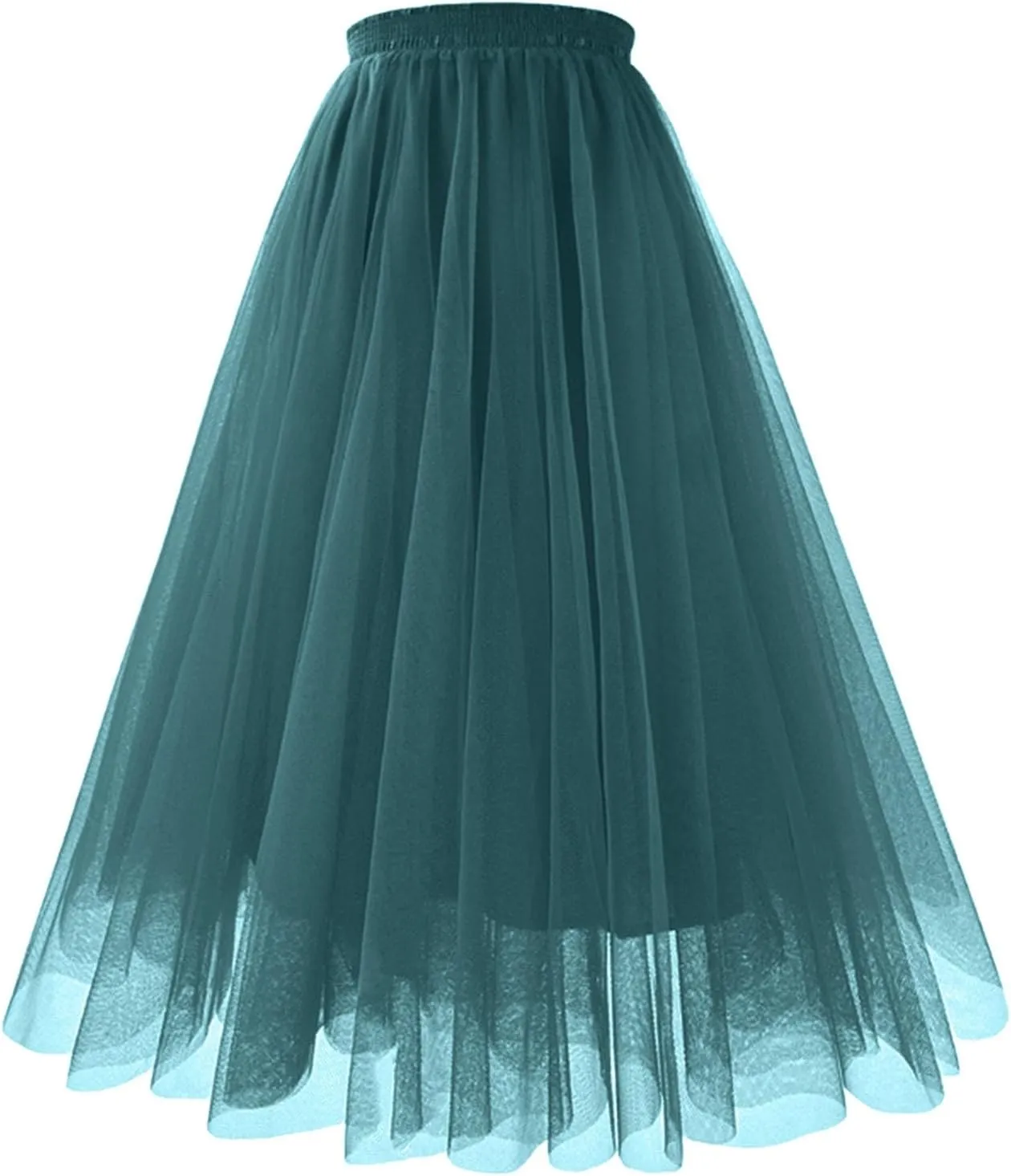 Maxi Skirt Women Tiered Layered Mesh Ballet Prom Party Tulle Tutu A Line Midi Skirt